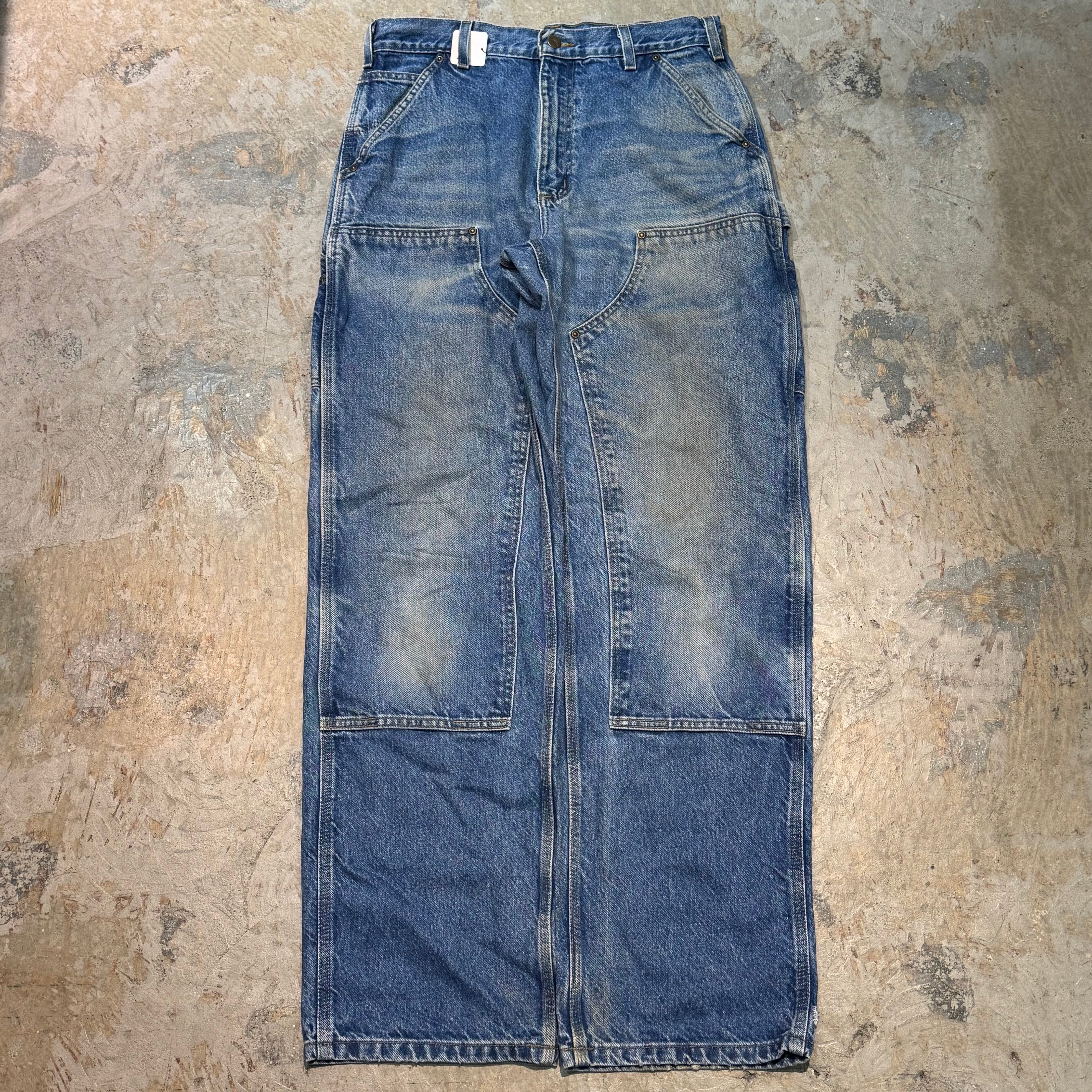 古着 Carhartt/ カーハート/ ダブルニーデニムペインターパンツ/ 実寸