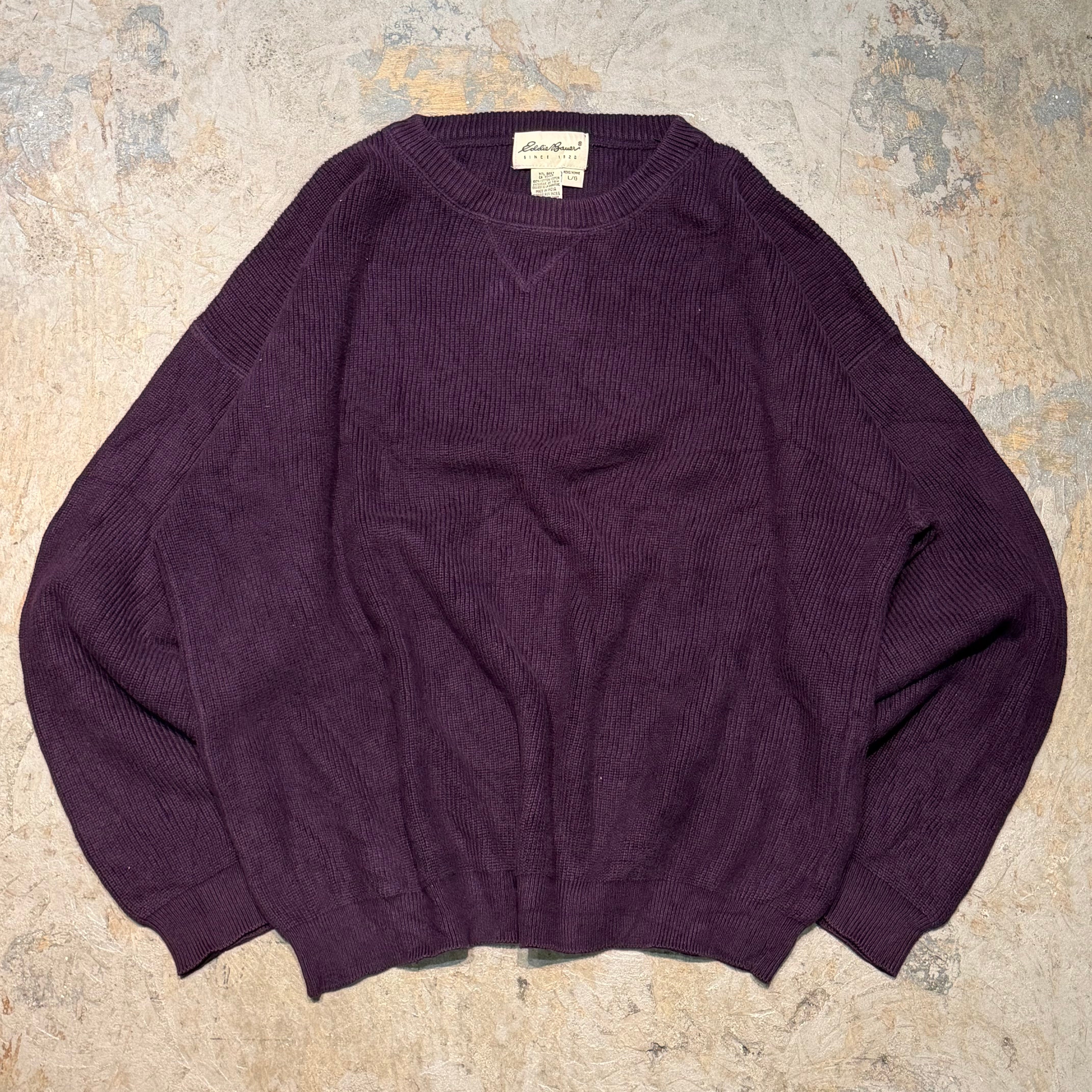 古着 90's~ Eddie Bauer/ エディーバウアー/ クルーネックニット