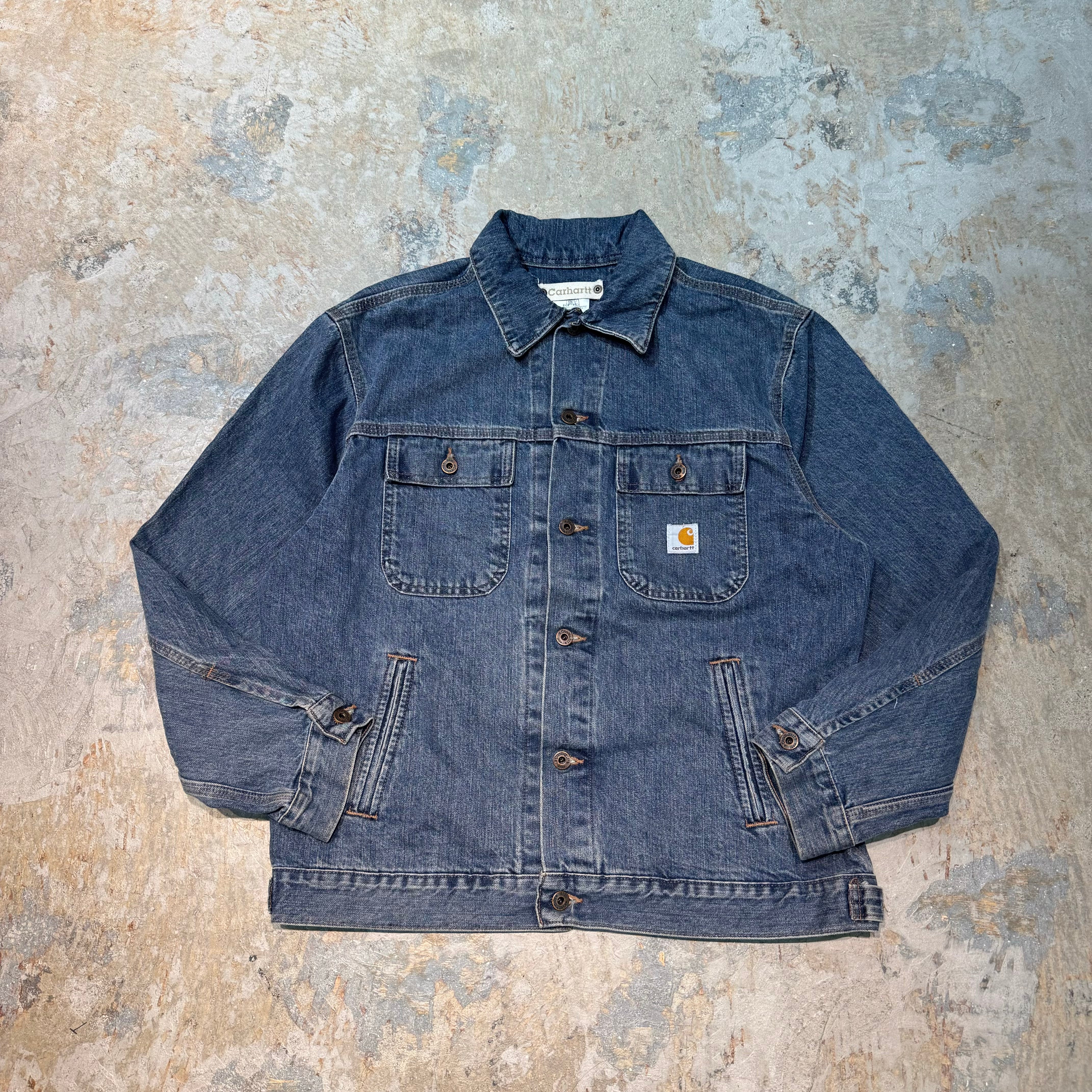 Carhartt デニムジャケット 古着 carhartt/カーハート/デニムジャケット/Gジャン/サイズL – MUJIN