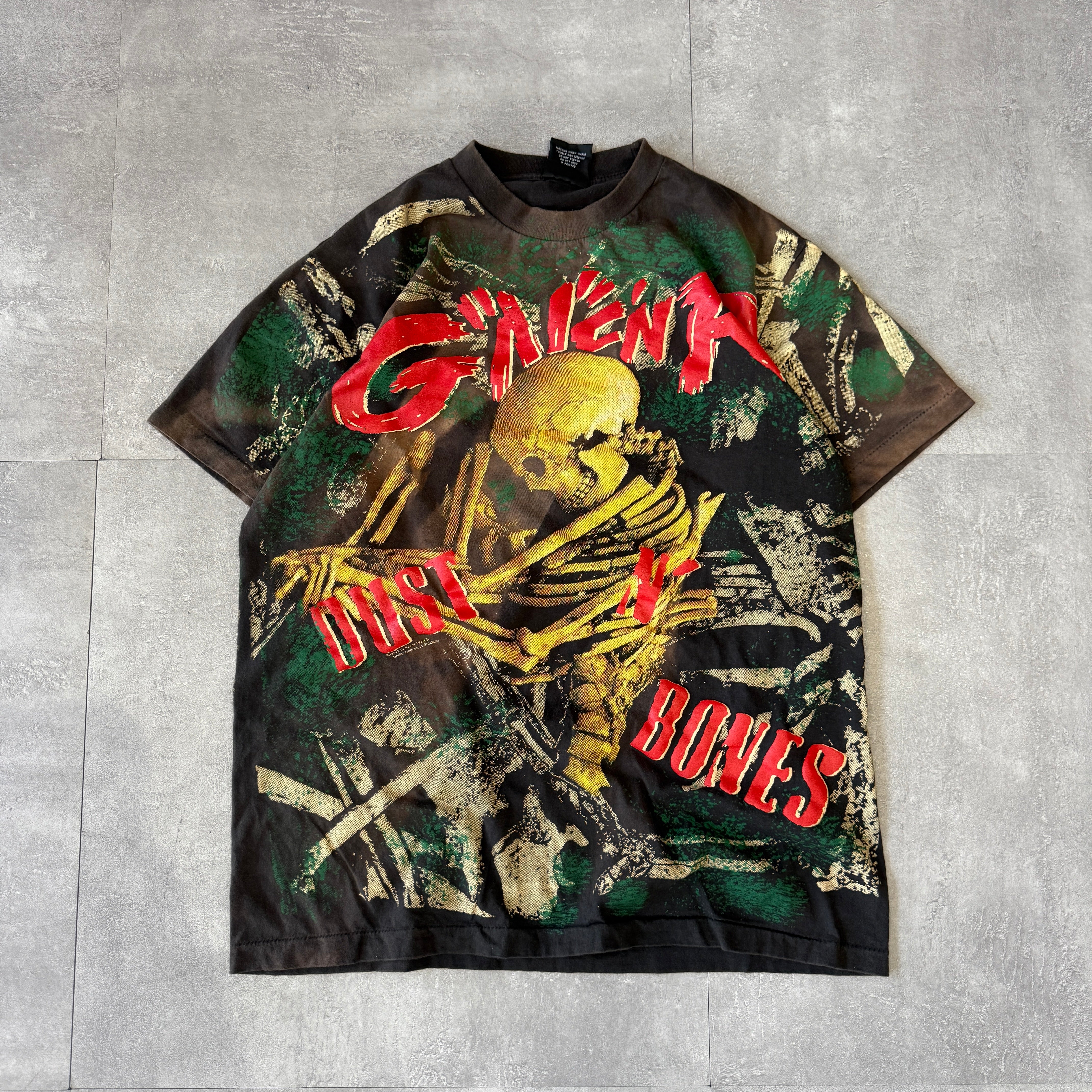 古着 USA製 90s GUNS N' ROSES 「Dust N' Bones」 スカル ボーン