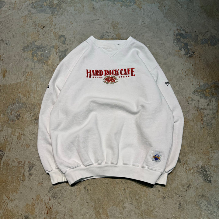 古着 90's Hard Rock Cafe/ハードロックカフェ/ クルーネックスウェット/ サイズL