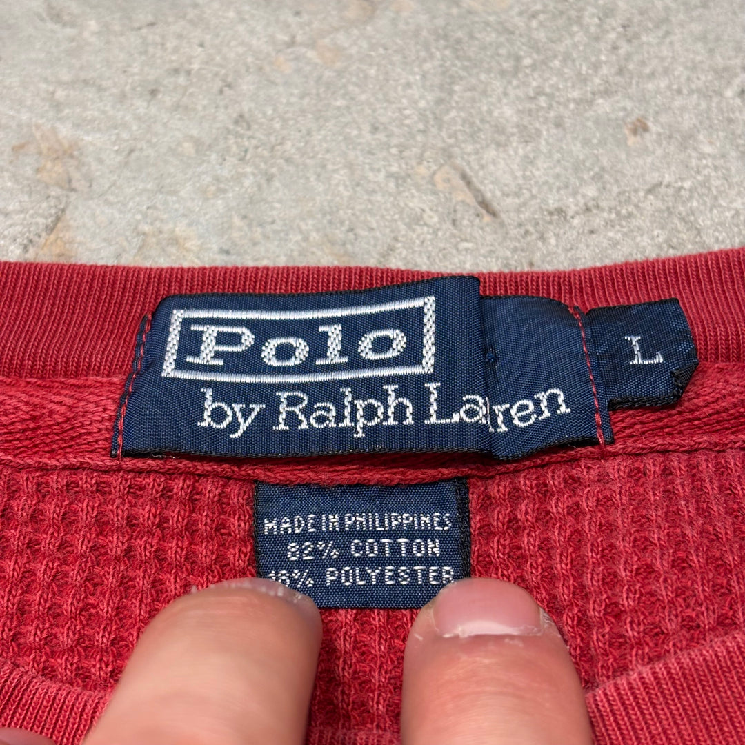 古着 90's〜 POLO by Ralphlauren/ ポロバイラルフローレン/ クルーネックスウェット/ サイズL