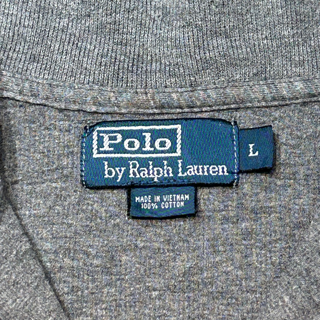 古着 POLO by Ralph Lauren/ポロラルフローレン/ハーフジップニットセーター/サイズL