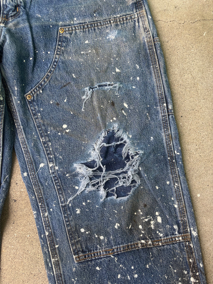 Carhartt Distressed Double Knee Denim Pants W34 L32