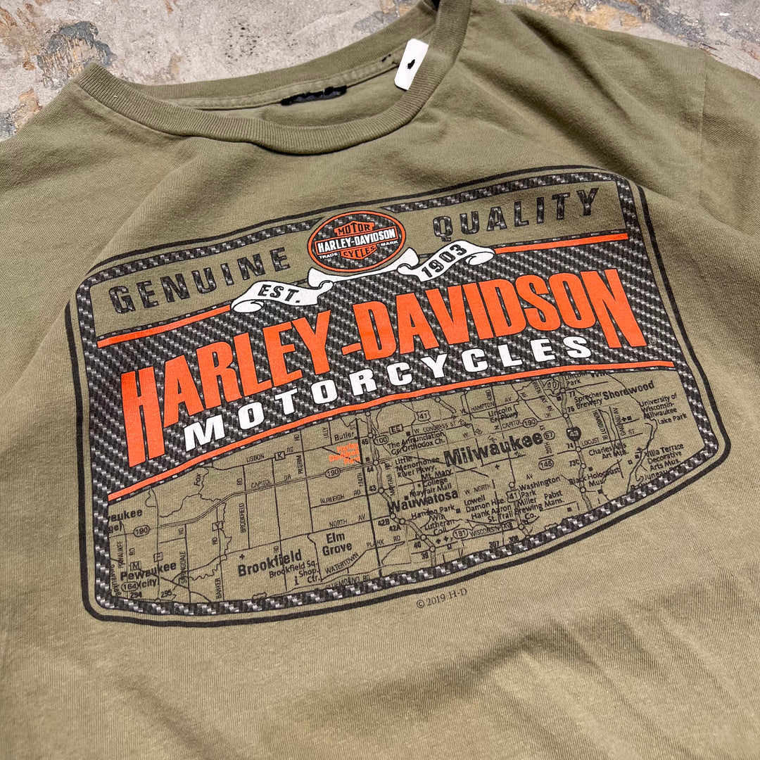 古着 Harley-Davidson/ハーレー ダビッドソン / ミシガン州 トラバース･シティ ストア / プリントTシャツ / サイズxl相当