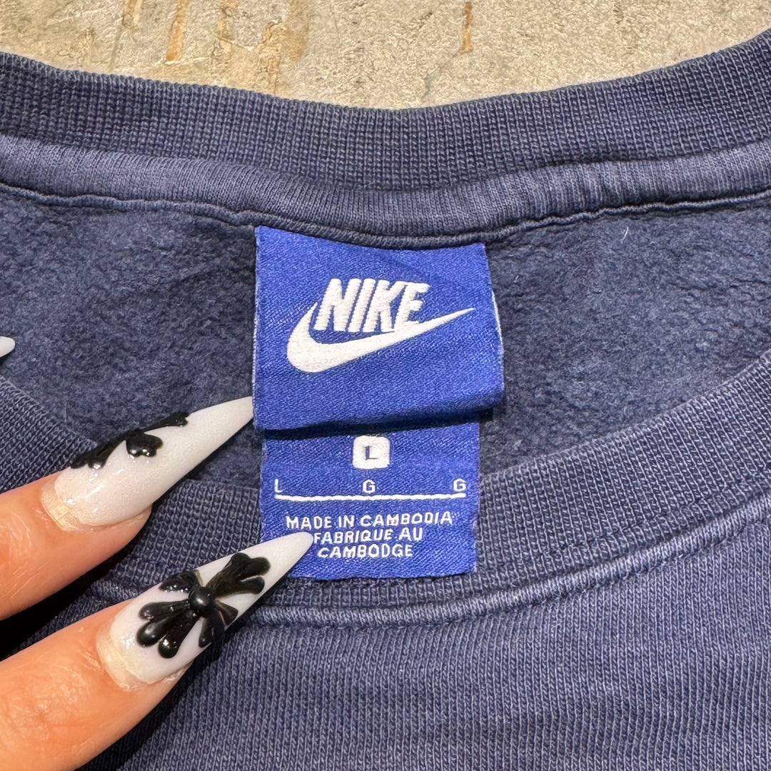 古着 NIKE/ ナイキ/ クルーネックスウェット/ ワンポイント/ 刺繍/ サイズL