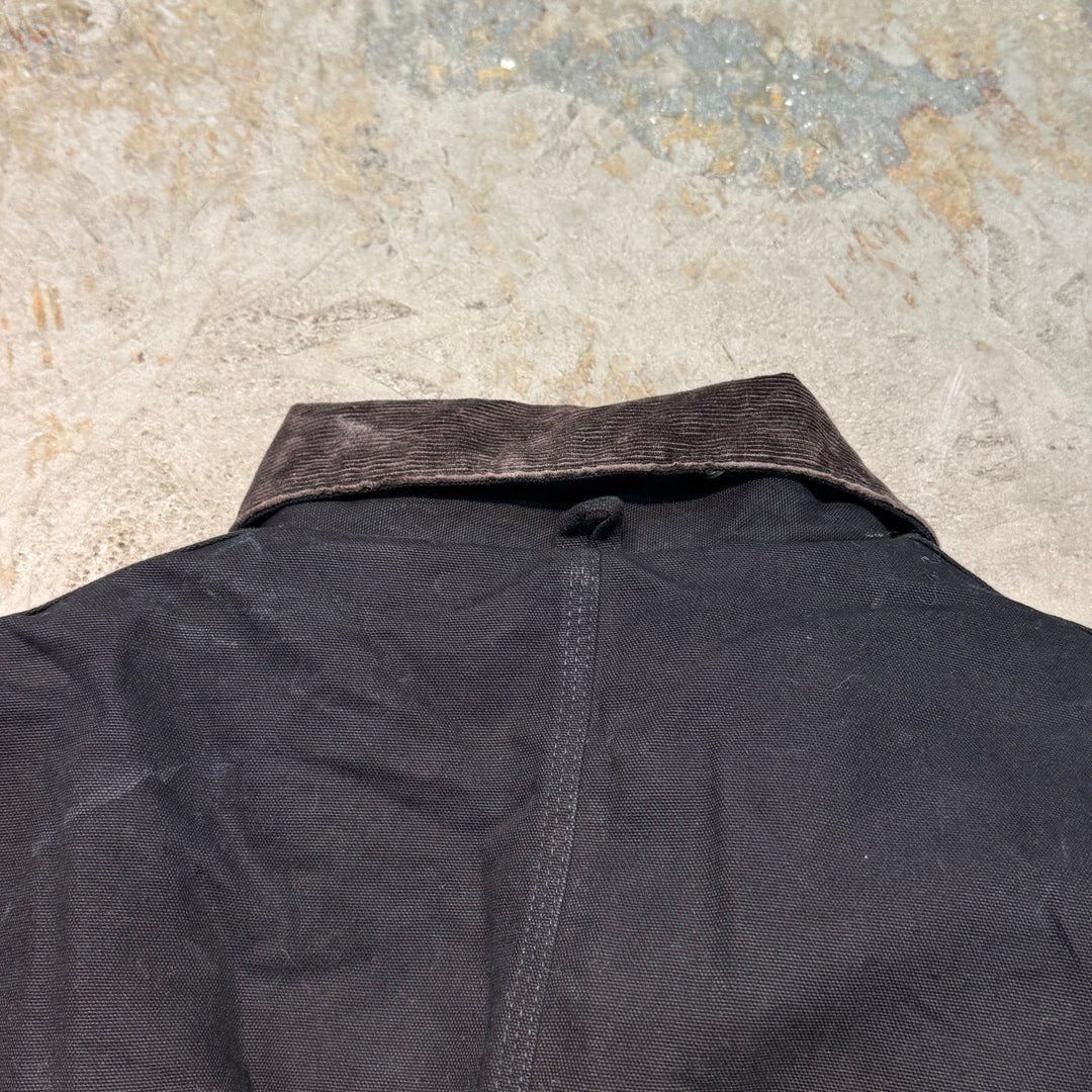 古着 USA製 Carhartt/ カーハート/ トラディショナルジャケット/ ダック地/ 裏地キルティング/ 襟コーデュロイ/ サイズXXXL相当