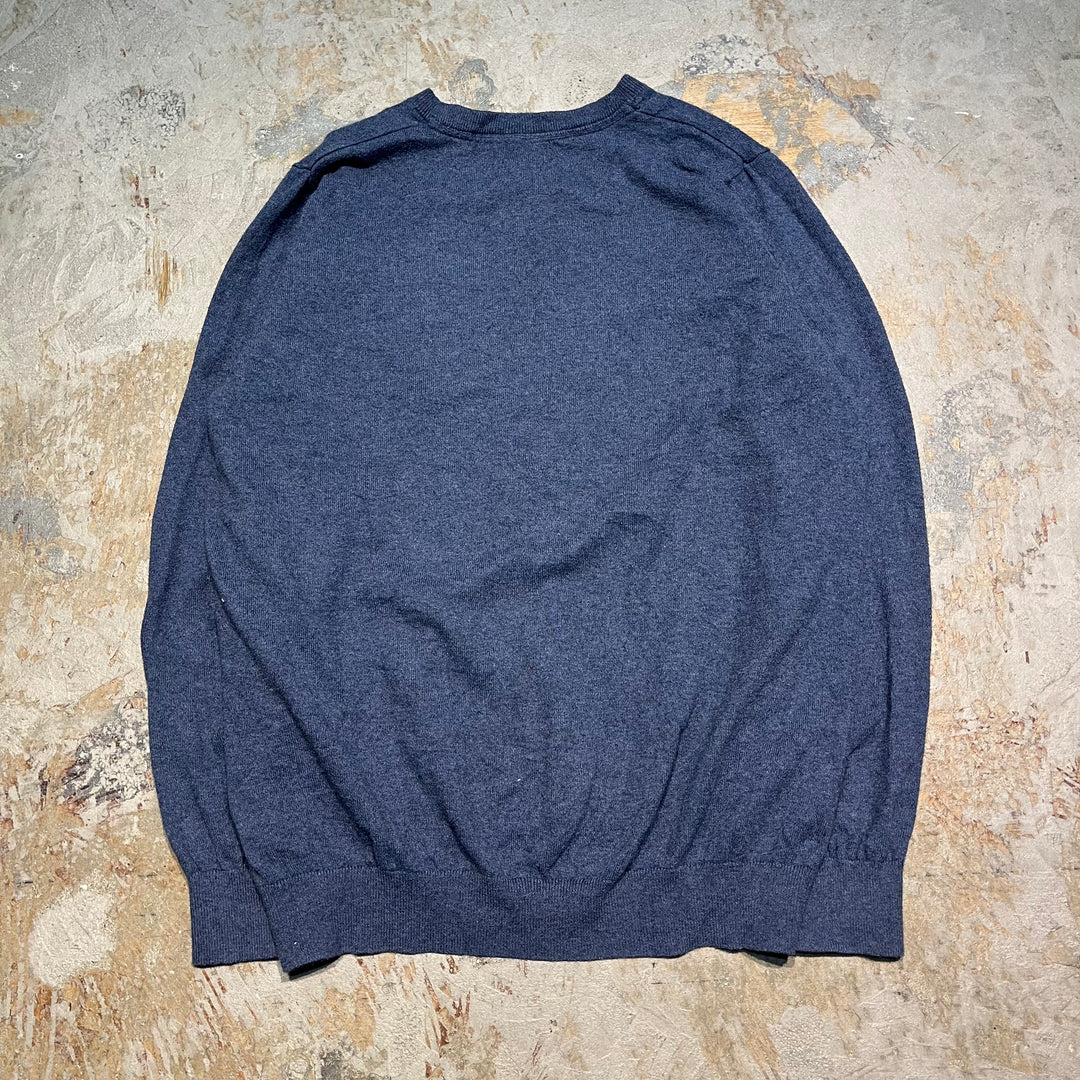 #3700古着/ラルフローレン/POLObyRalphLauren/コットンニット/Cottonknit/Ｖネック/サイズL