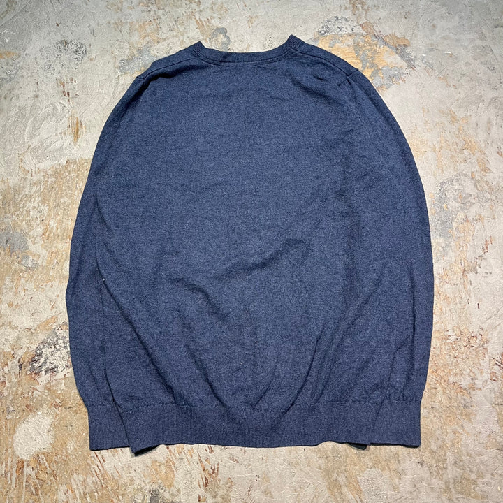 #3700古着/ラルフローレン/POLObyRalphLauren/コットンニット/Cottonknit/Ｖネック/サイズL