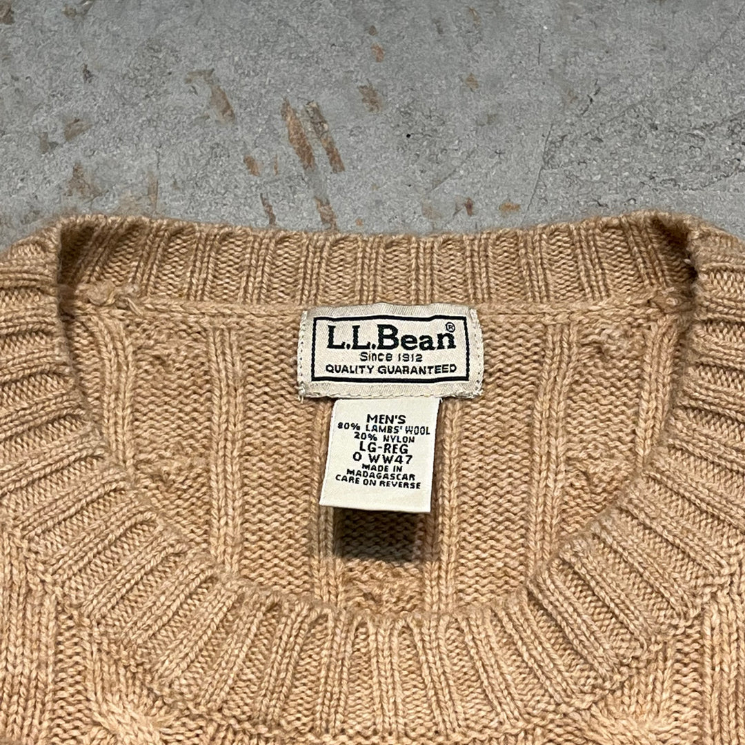 #3376 L.L.Bean/エルエルビーン/Crew neck cotton knit/クルーネックコットンニット/サイズL