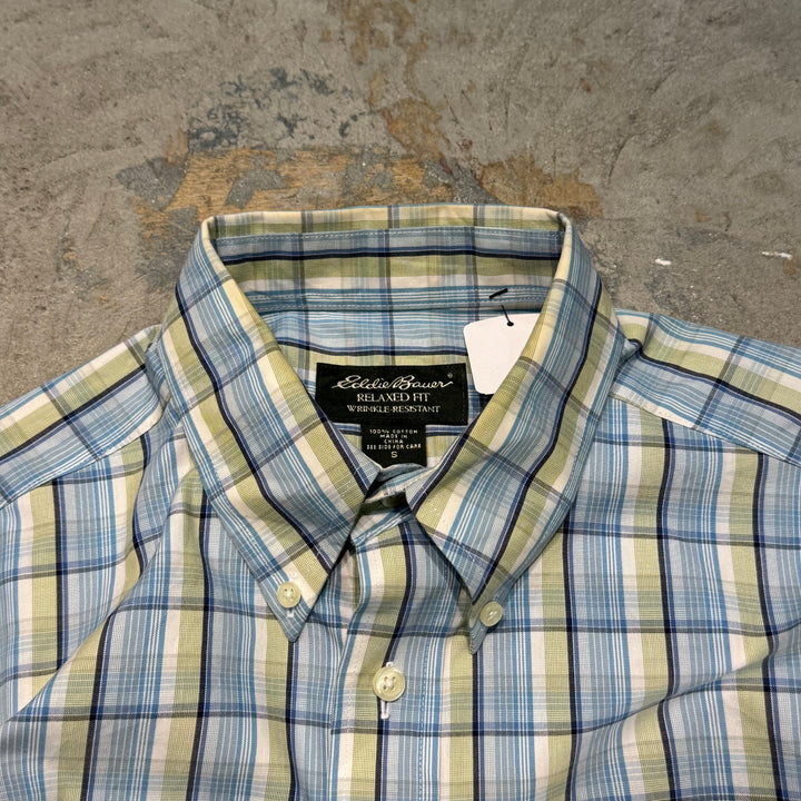 古着 Eddie Bauer/ エディー･バウアー/  ボタンダウン長袖シャツ/ チェック柄/ サイズS