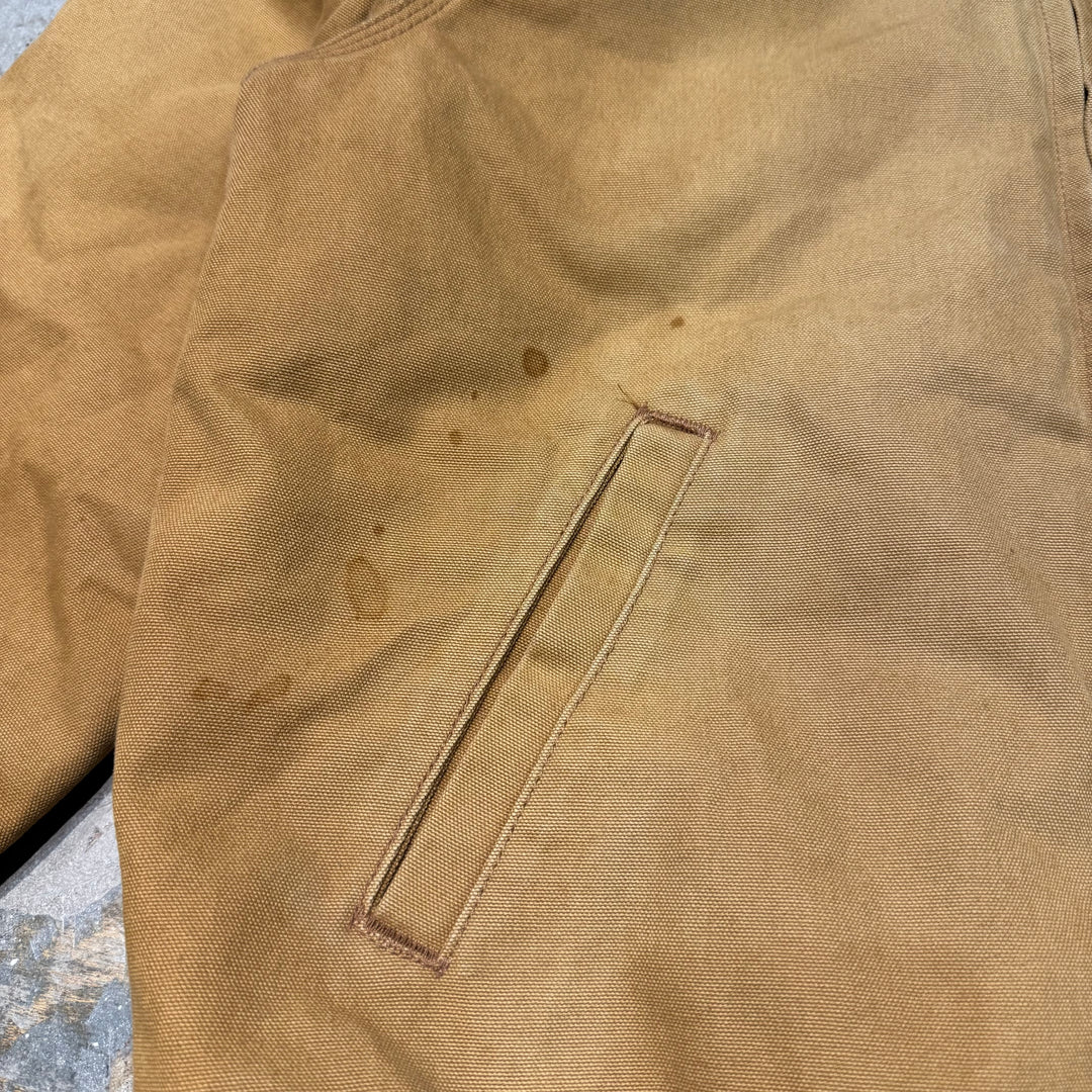 古着 Carhartt/ カーハート/ サンタフェジャケット/ ダック地/ 裏地キルティング/ 襟コーデュロイ/ サイズL相当