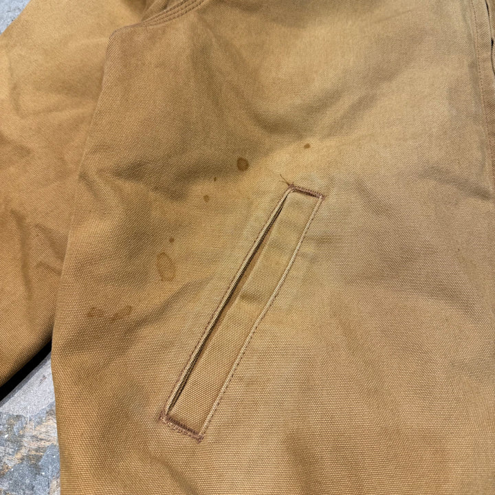 古着 Carhartt/ カーハート/ サンタフェジャケット/ ダック地/ 裏地キルティング/ 襟コーデュロイ/ サイズL相当