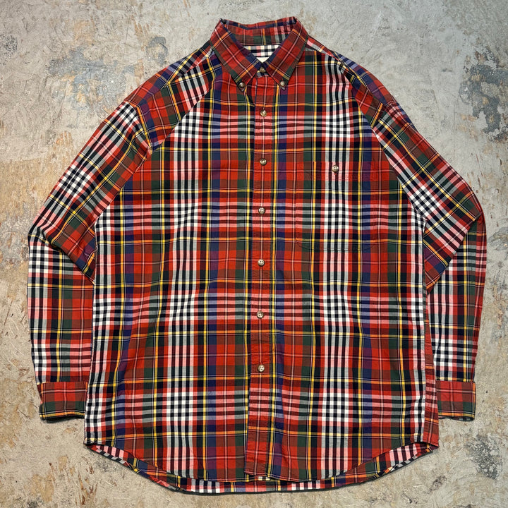 古着 Eddie Bauer/エディー･バウアー/ ボタンダウン長袖シャツ/サイズL