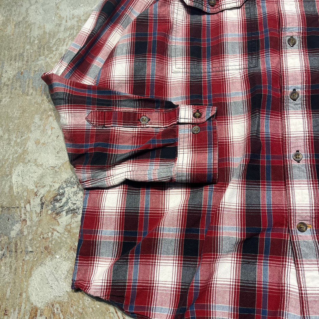 #4368 古着 Carhartt/カーハート/Long Sleeve Button Down Shirt/長袖ボタンダウンシャツ/チェック柄/RELAXED  FIT/リラックスドフィット/サイズXL