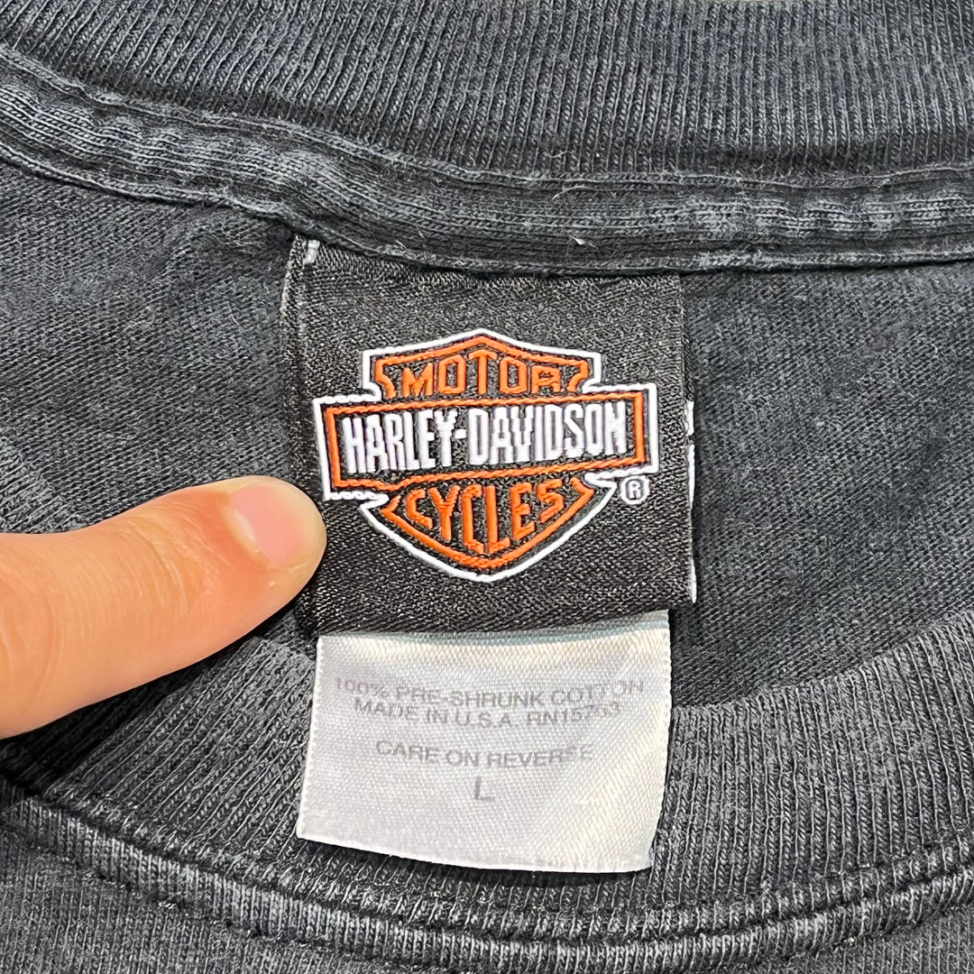 古着 USA製 Harley-Davidson/ハーレーダビッドソン/ プリントTシャツ/ サイズL