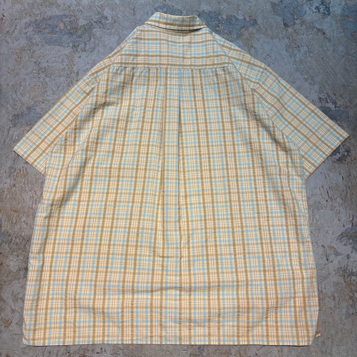 古着 L.L.Bean/ エルエルビーン/ 半袖シャツ/ チェック柄/ サイズL