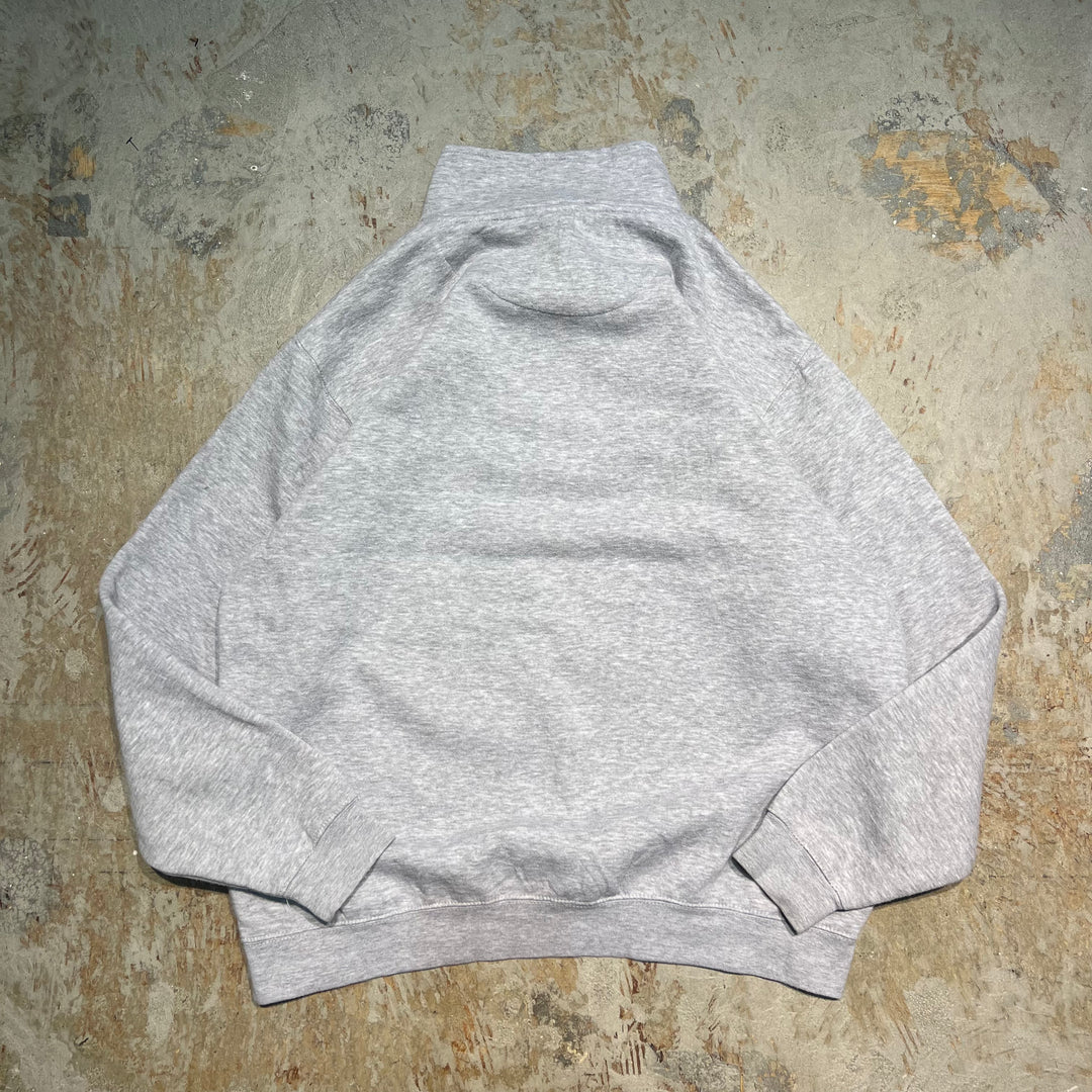 #1973 古着 Unknow/Half zip sweat/ハーフジップスウェット/企業ロゴ/サイズXL