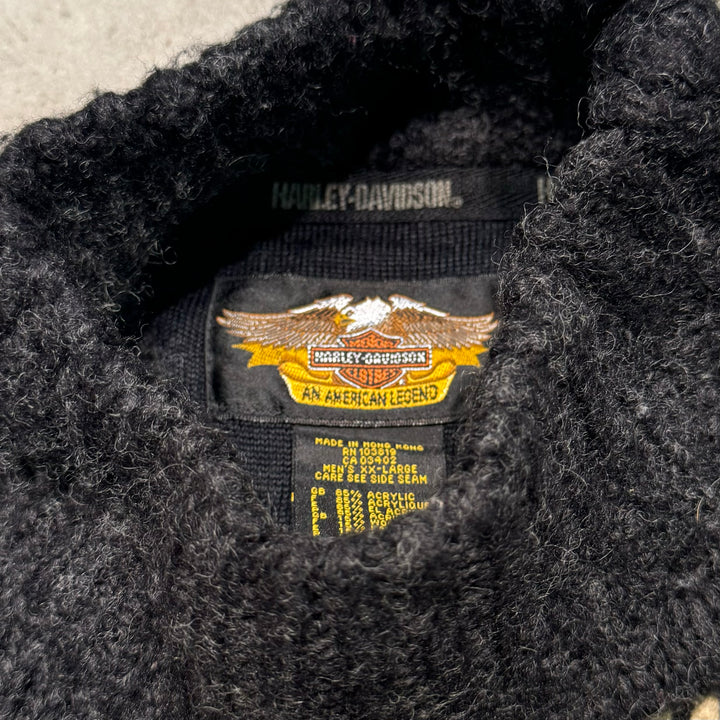 古着 HARLEY-DAVIDSON/ハーレーダビッドソン/ハイネックアクリルニットセーター/サイズ2XL