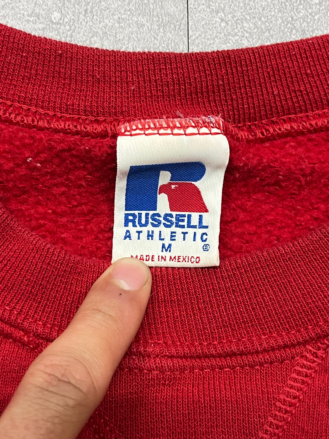 古着 90's〜 RUSSELLATHLETIC/ ラッセル アスレチック/ クルーネックブランクスウェット/ サイズM