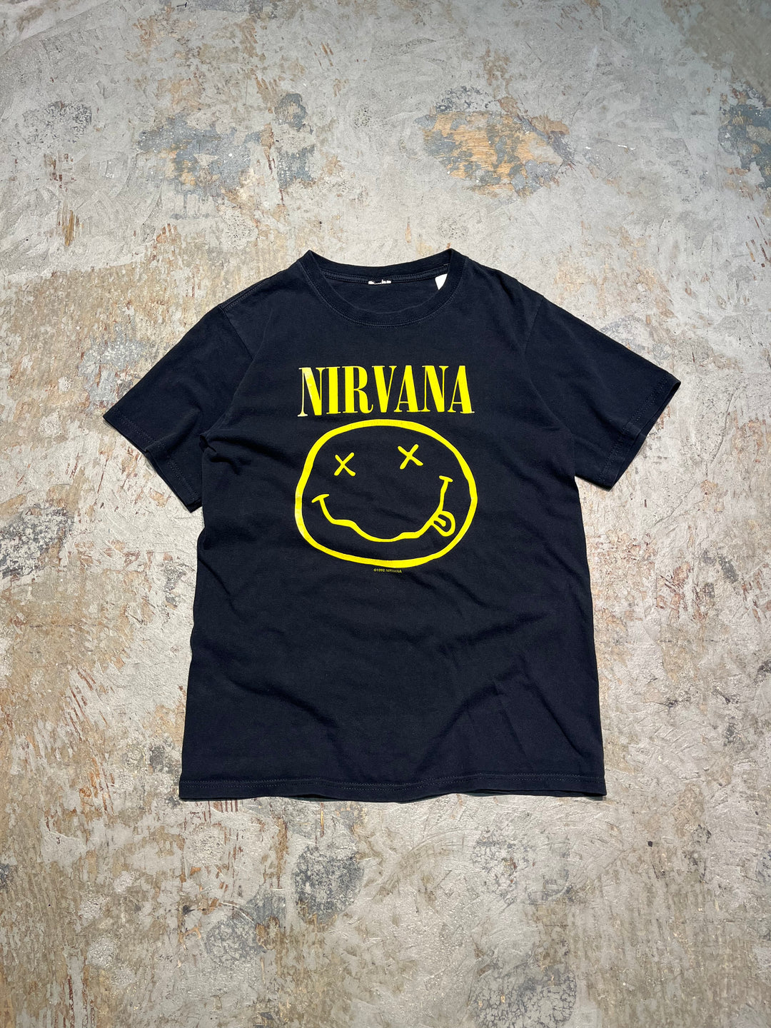 #MA133 古着 92's NIRVANA/ニルヴァーナ/バンド/ヴィンテージ プリント Tシャツ/サイズM相当