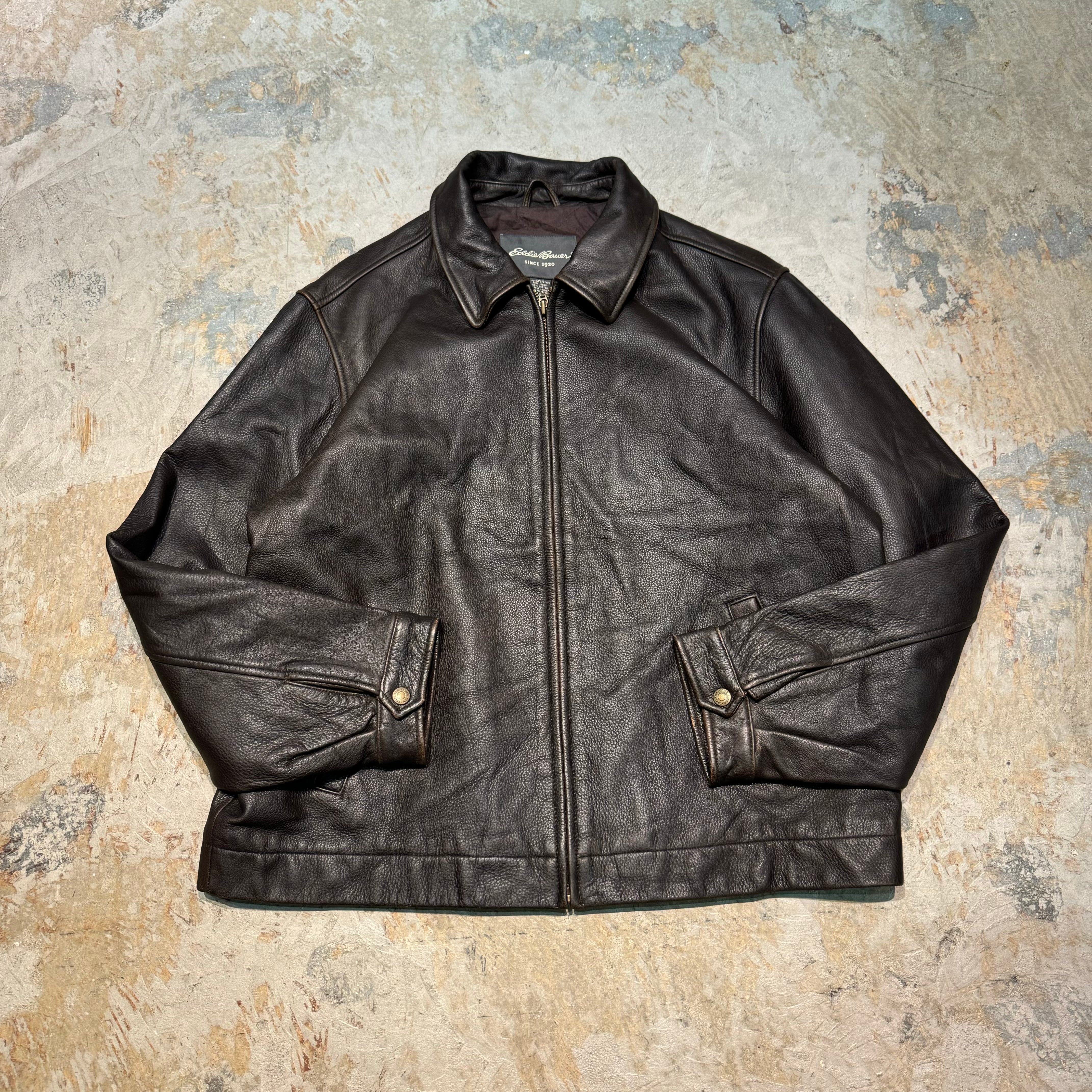 古着 Eddie Bauer/エディー・バウアー/ジップアップレザージャケット