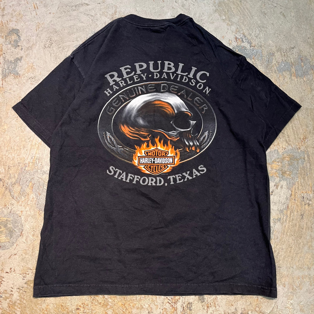 古着 USA製 Harley-Davidson/ハーレーダビッドソン/ プリントTシャツ/ サイズL