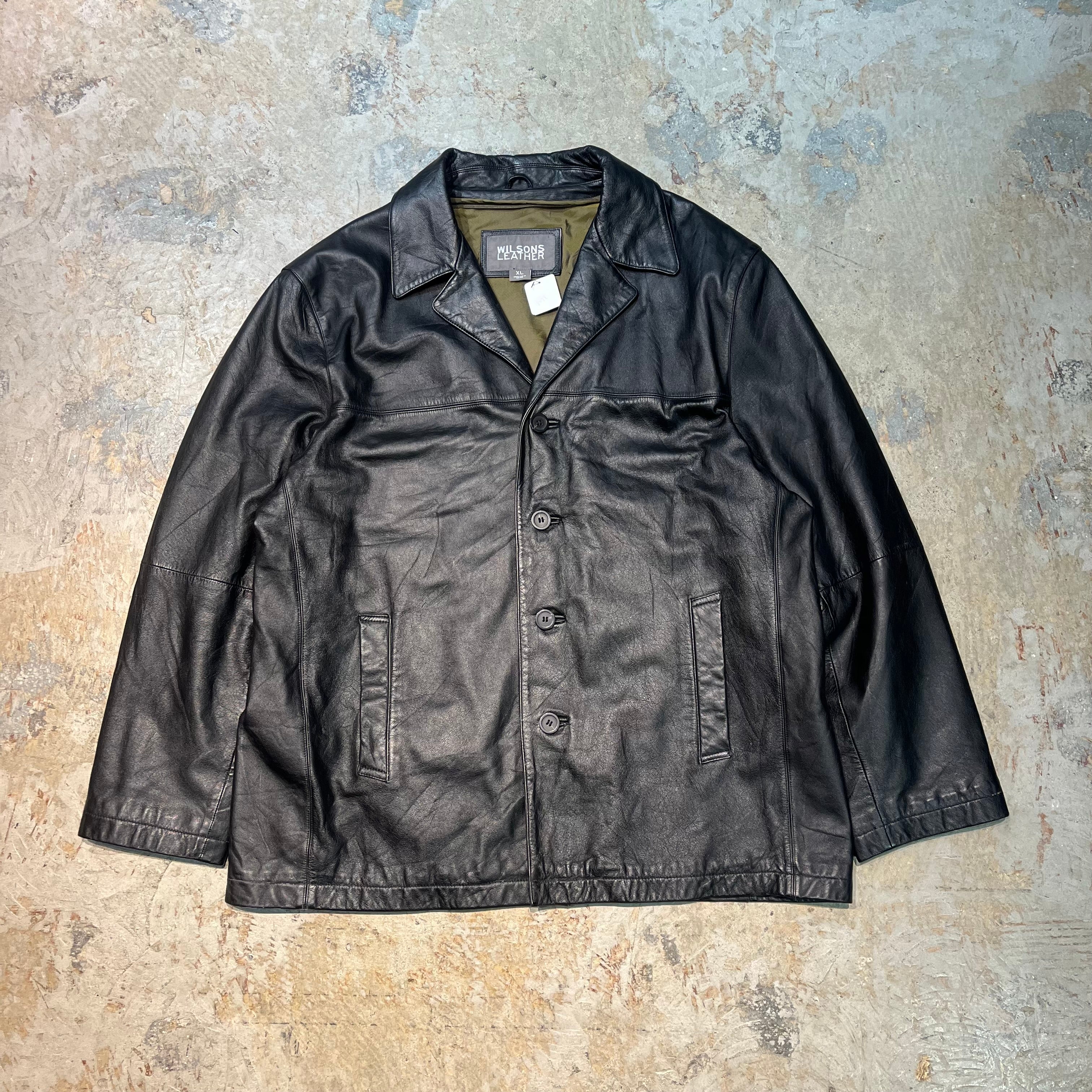 Wilsons leather レザーコート マキシ丈 モード ブラック 本革 Wilsons Lether/ウィルソンズレザー – MUJIN