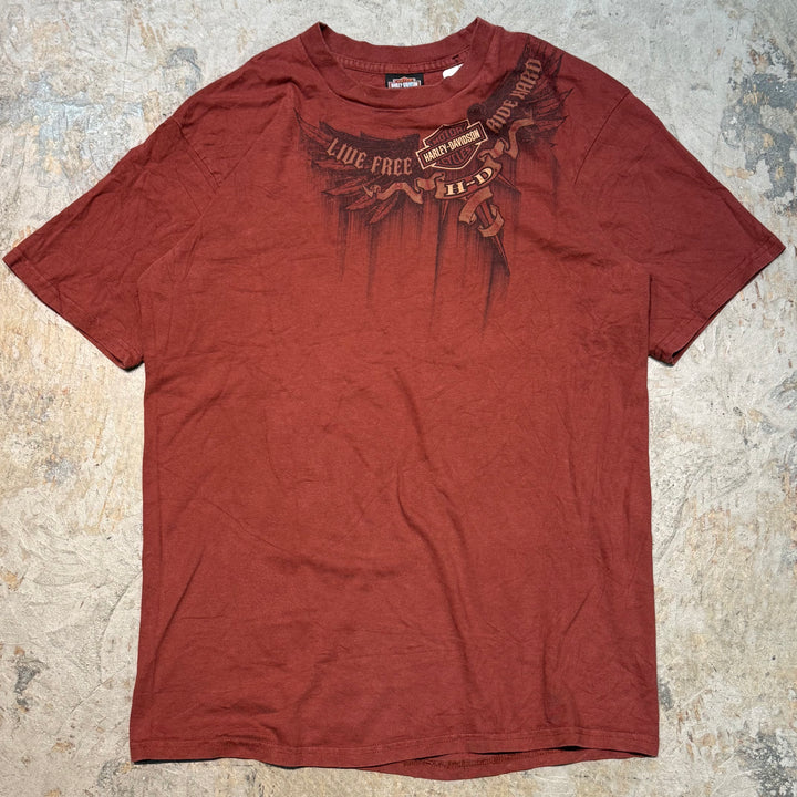 古着 USA製 Harley-Davidson/ハーレーダビッドソン/ プリントTシャツ/サイズL