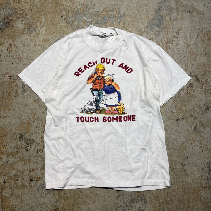 #4603 古着 80's USA製 ヘインズ/ヴィンテージ シングルステッチ TシャツサイズM