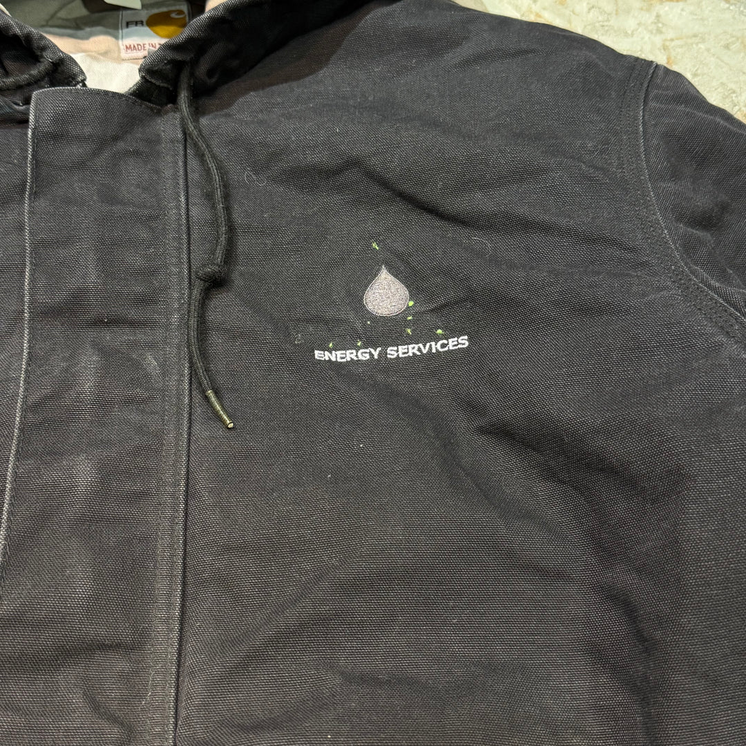 古着 USA製 Carhartt/ カーハート/ アクティブジャケット/ ダック地/ 中綿/ 裏地キルティング/ サイズXL