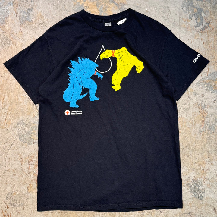古着 GILDAN/ プリントTシャツ/ GODZILLA vs KONG/ サイズM