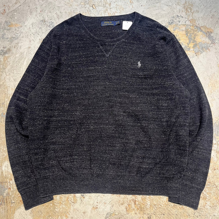 古着 POLO by Ralph Lauren/ ポロラルフローレン/  クルーネックニットセーター/ サイズL
