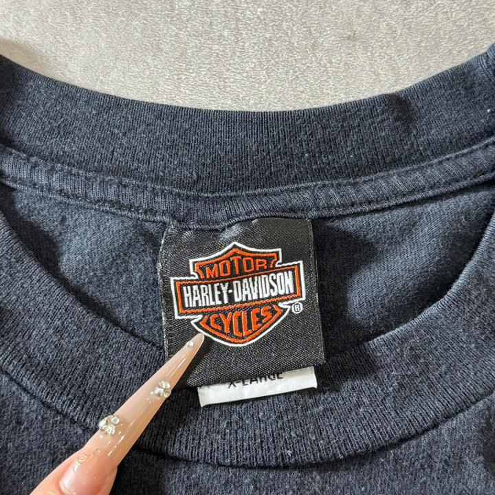 古着 USA製 Harley-Davidson ハーレーダビッドソン プリントTシャツ サイズXL