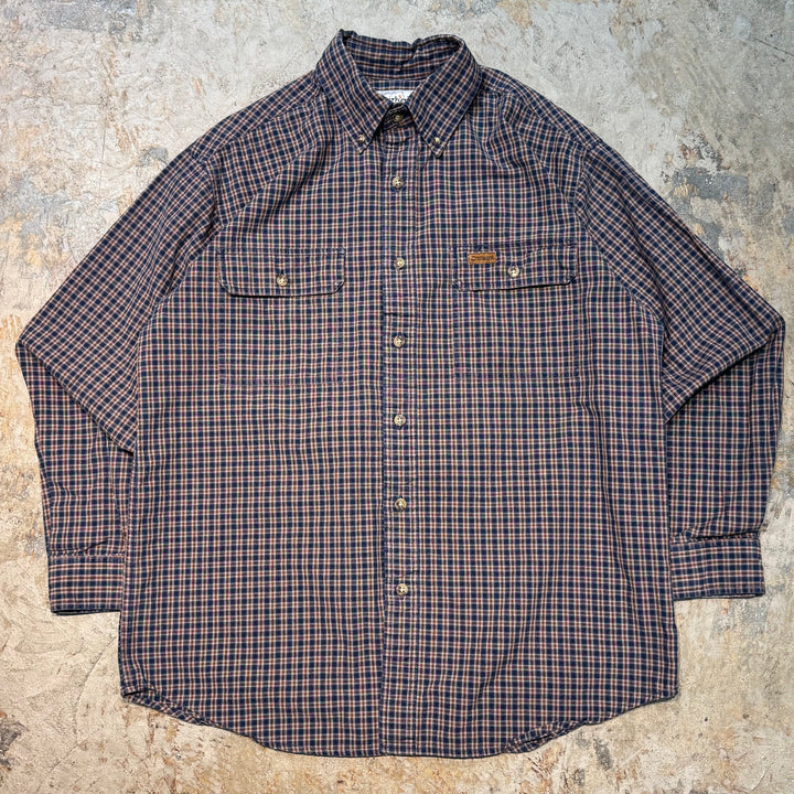 古着 carhartt/カーハート/ ボタンダウン長袖シャツ/ チェック柄/ サイズM