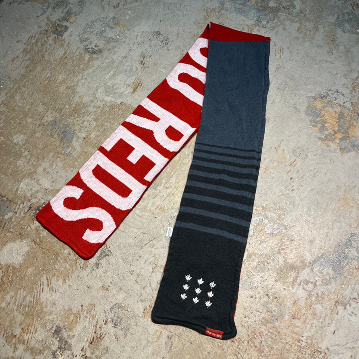#2095 古着 サッカーマフラー COME ON YOU REDS/ステイタス・クォー