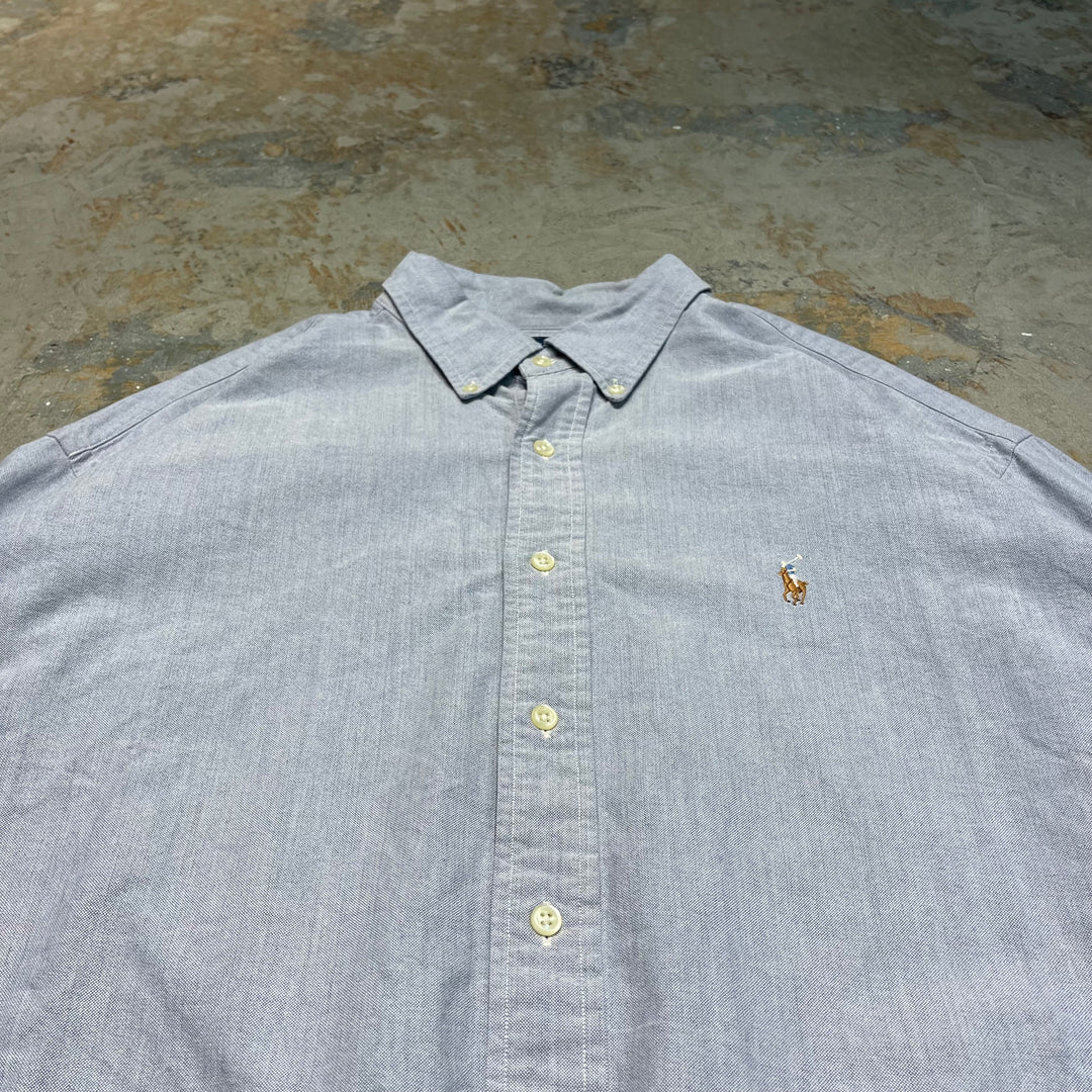 #4386 古着　Ralph Lauren/ラルフローレン/Long Sleeve Button Down Shirt/長袖ボタンダウンシャツ/BLAKE/ブレイク/サイズXXL
