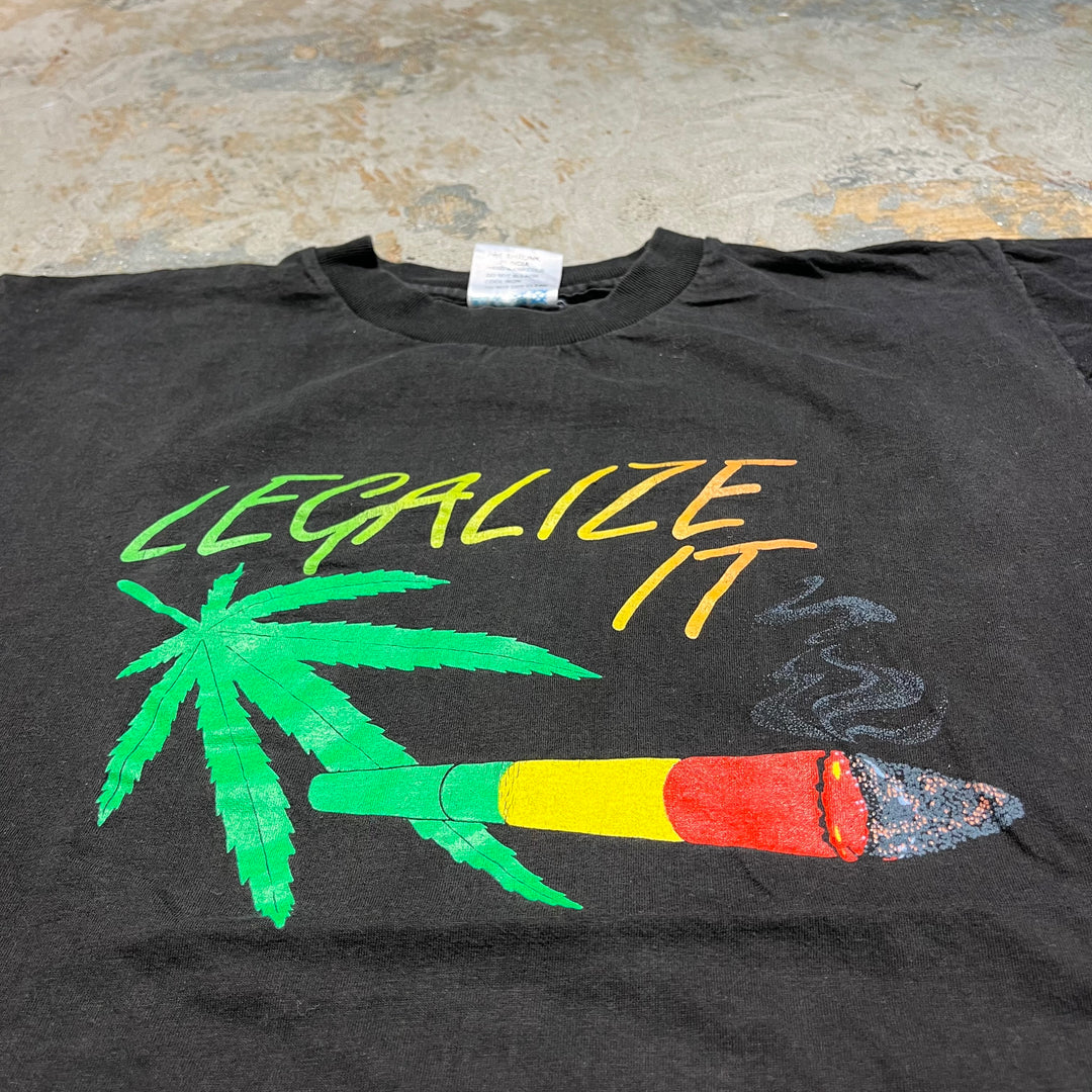 #4288 Unknow/short sleeve t-shirt Tee/シングルステッチ/半袖Tシャツ/90's/LEGALIZE IT/サイズL