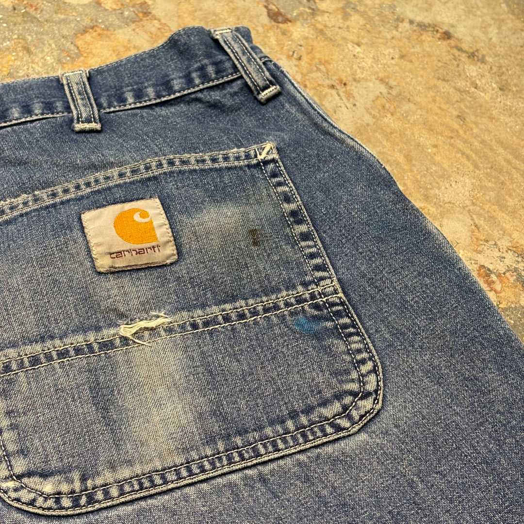 古着 Carhartt/ カーハート/ デニムペインターパンツ/ 実寸サイズ34×29
