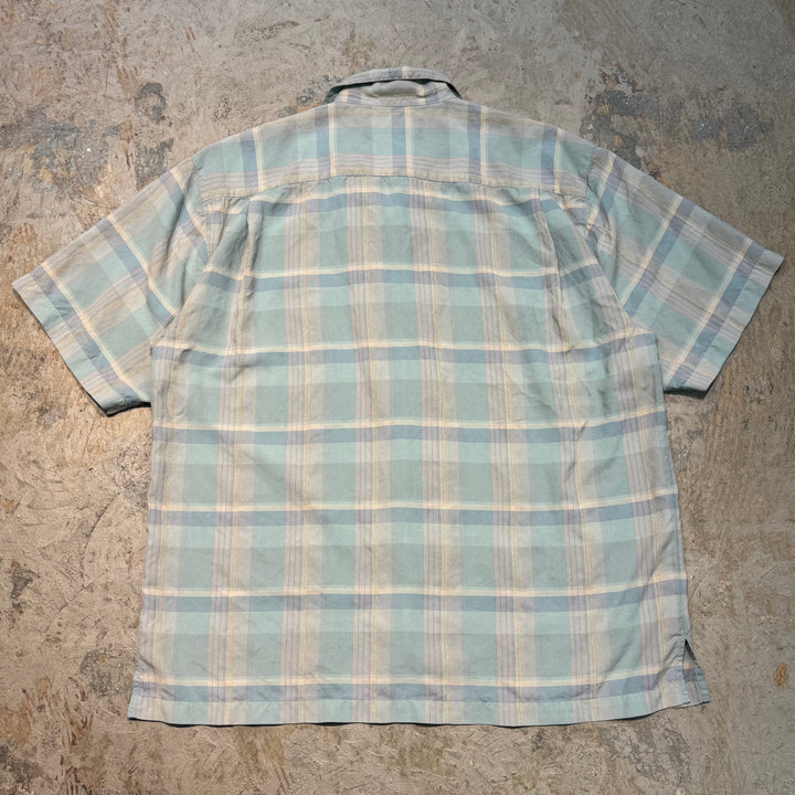 古着 TOMMY BAHAMA/トミーバハマ/半袖シャツ/開襟/シルク/サイズL