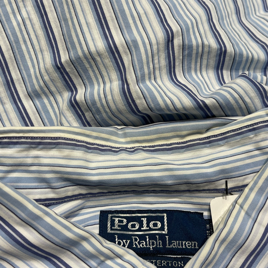 #4390 古着 Ralph Lauren/ラルフローレン/Long Sleeve Shirt/長袖シャツ/Stripe/ストライプ/WESTERTON/サイズXXL