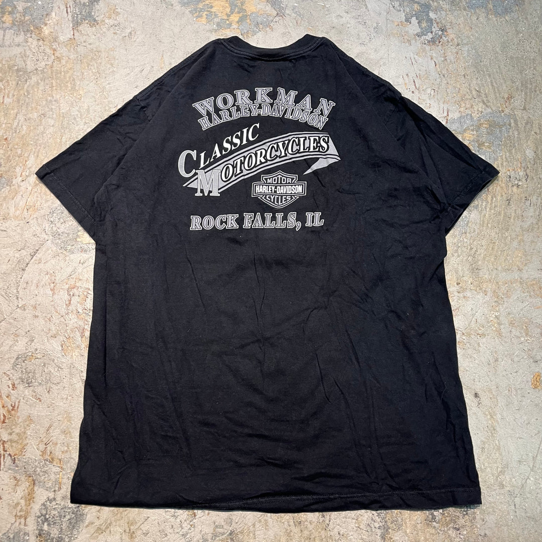 古着 USA製 Harley-Davidson/ハーレーダビッドソン/ プリントTシャツ/ サイズXL