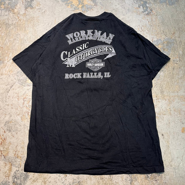 古着 USA製 Harley-Davidson/ハーレーダビッドソン/ プリントTシャツ/ サイズXL