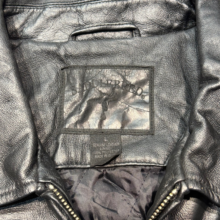 古着 USAVINTAGE/ジップアップレザージャケット/ サイズL