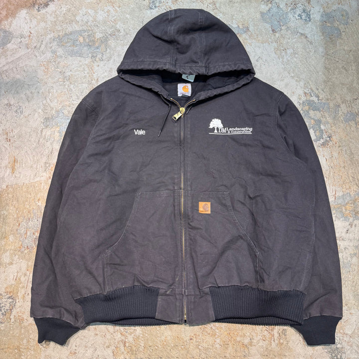 古着 Carhartt/ カーハート/ アクティブジャケット/ ダック地/ 裏地キルティング/企業ロゴ/ サイズ2XL