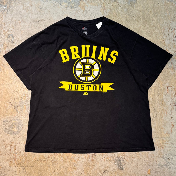 古着 Majestic/ マジェスティック/ NHL/ BOSTON BRUINS/ ボストン･ブルーインズ/ プリントTシャツ/ サイズ2XL