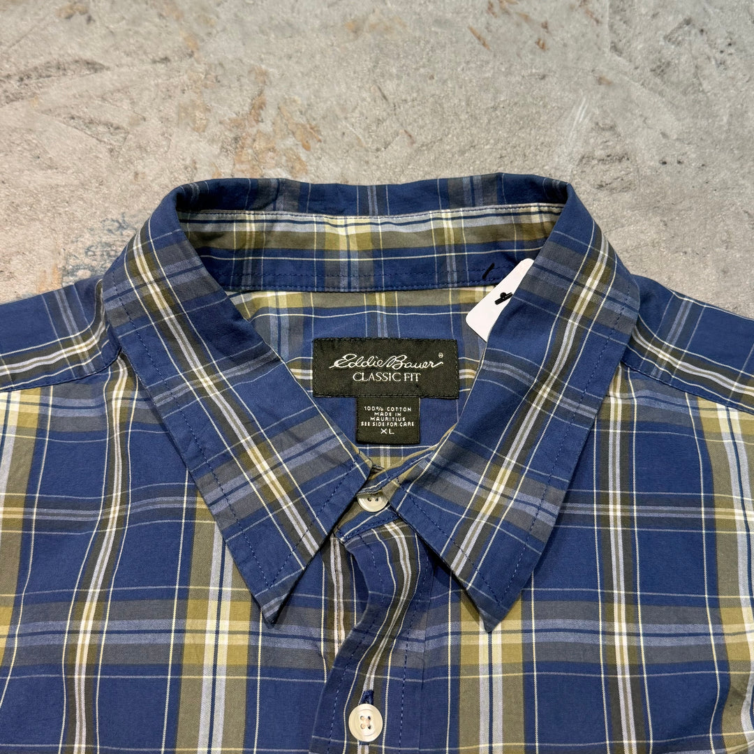 古着 Eddie Bauer/ エディー･バウアー/ 長袖シャツ/ チェック柄/ サイズXL