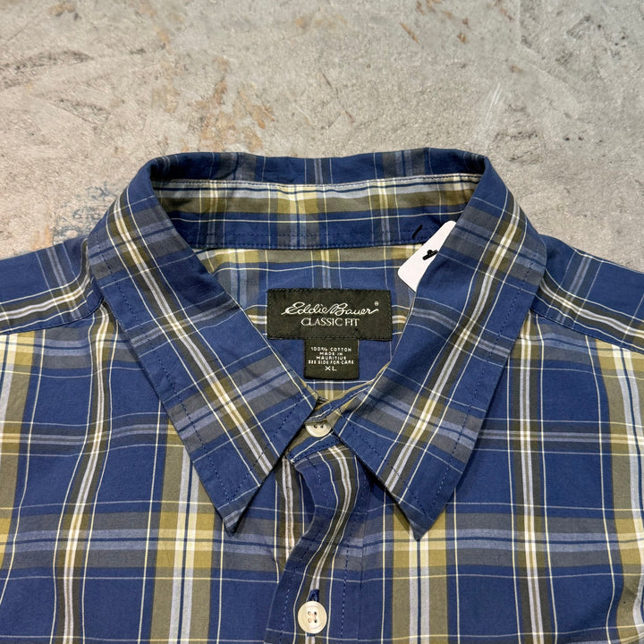 古着 Eddie Bauer/ エディー･バウアー/ 長袖シャツ/ チェック柄/ サイズXL