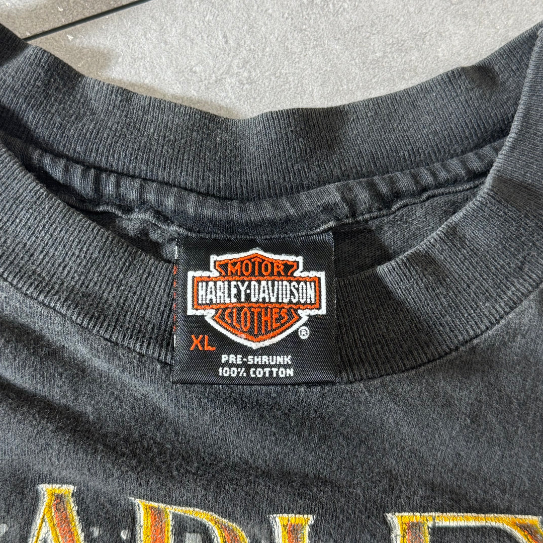 古着 USA製 90's Harley-Davidson ハーレーダビッドソン プリントTシャツ シングルステッチ サイズXL