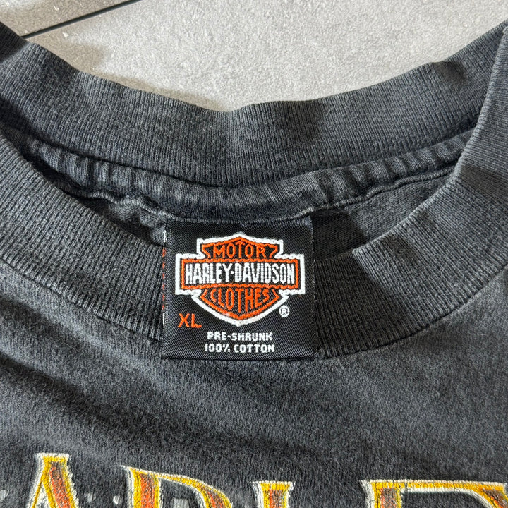 古着 USA製 90's Harley-Davidson ハーレーダビッドソン プリントTシャツ シングルステッチ サイズXL